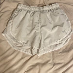 White Nike shorts